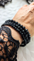 Preview: 2255 facettiertes Armband schwarz