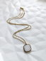 Preview: 1126 Kette gold Naturstein weiss