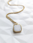 Preview: 1126 Kette gold Naturstein weiss