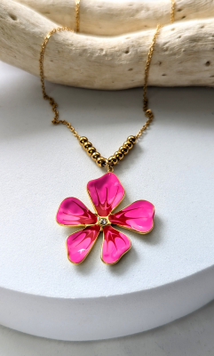 1298 Kette Pink Flower