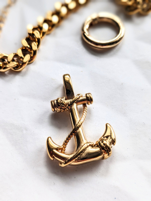 5096 Anhänger Anker gold