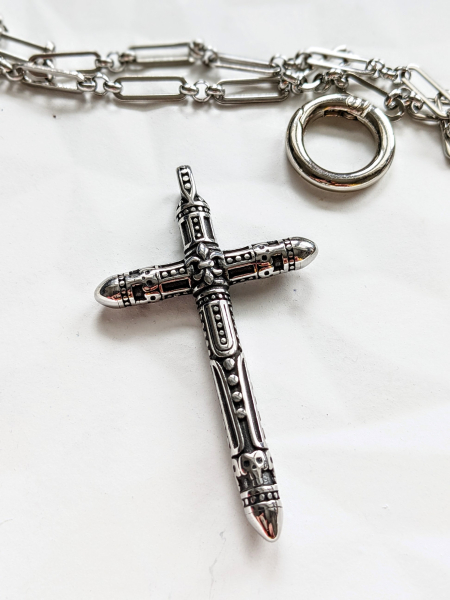 5095 Anhänger Kreuz silber