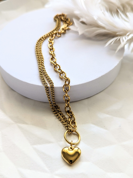 1193 Collier Herz gold